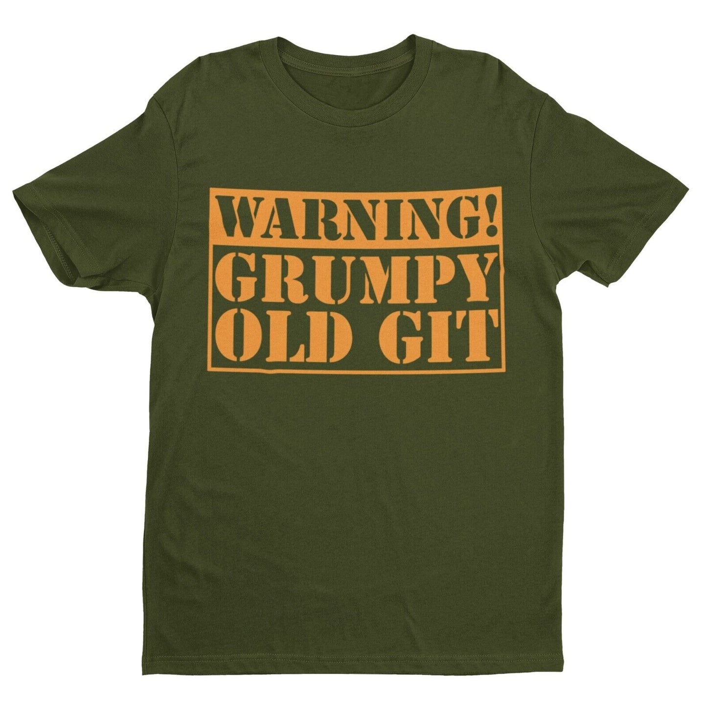 Warning Grumpy Old Git Funny T Shirt tshirt top Old Man Dad Grandad GiGalaxy Tees