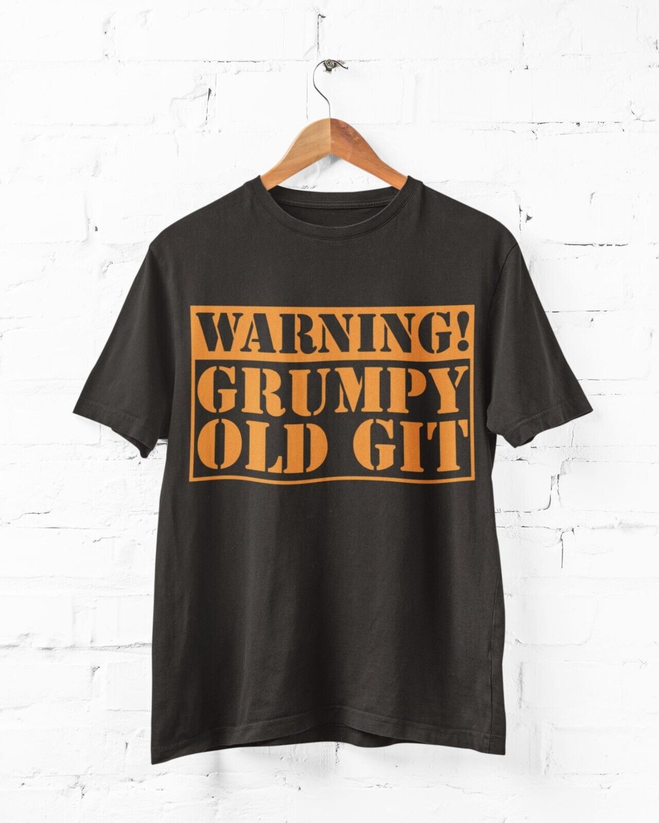 Warning Grumpy Old Git Funny T Shirt tshirt top Old Man Dad Grandad GiGalaxy Tees