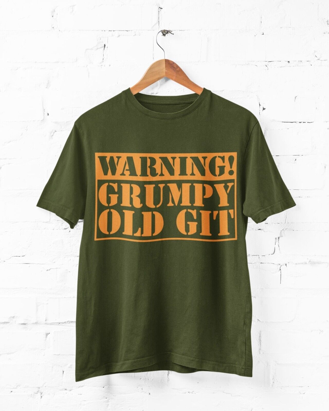 Warning Grumpy Old Git Funny T Shirt tshirt top Old Man Dad Grandad GiGalaxy Tees