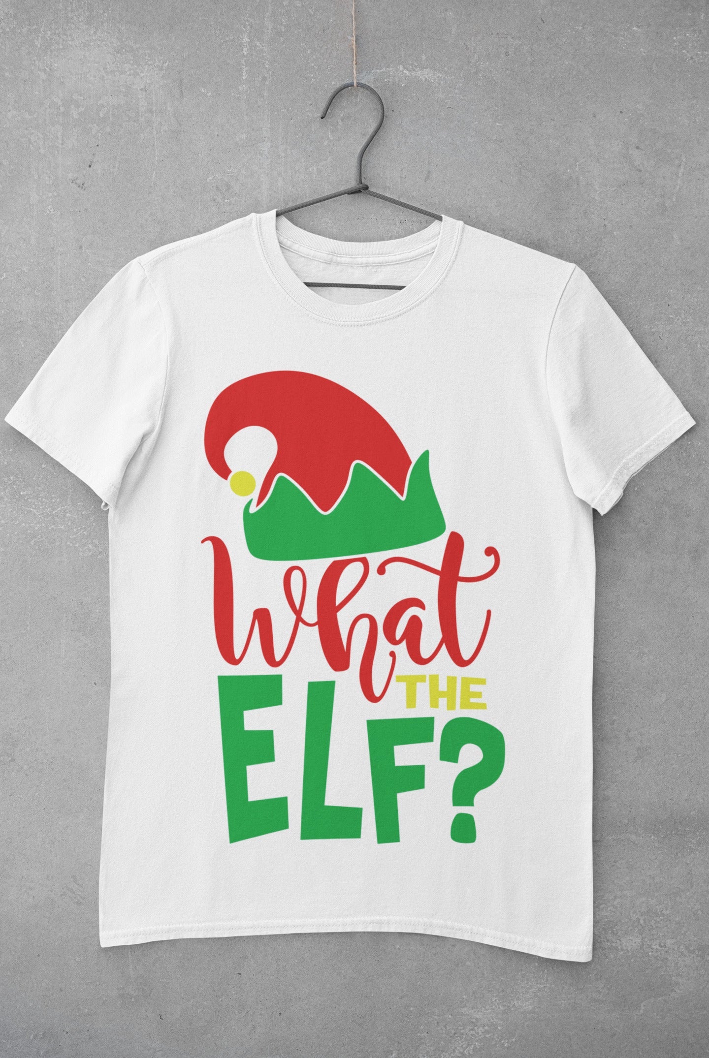 What The Elf Funny Christmas XMas T-Shirt Tee T Shirt Novelty Gift PreGalaxy Tees