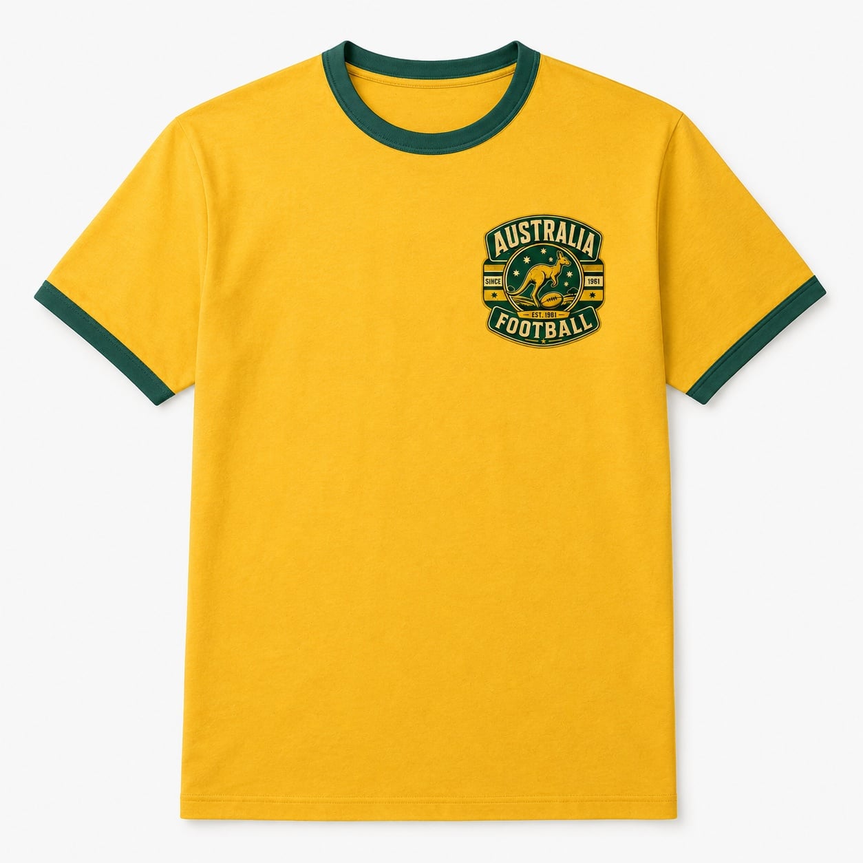 Australia Country Ringer T-Shirt – Unisex Retro Contrast Trim Tee