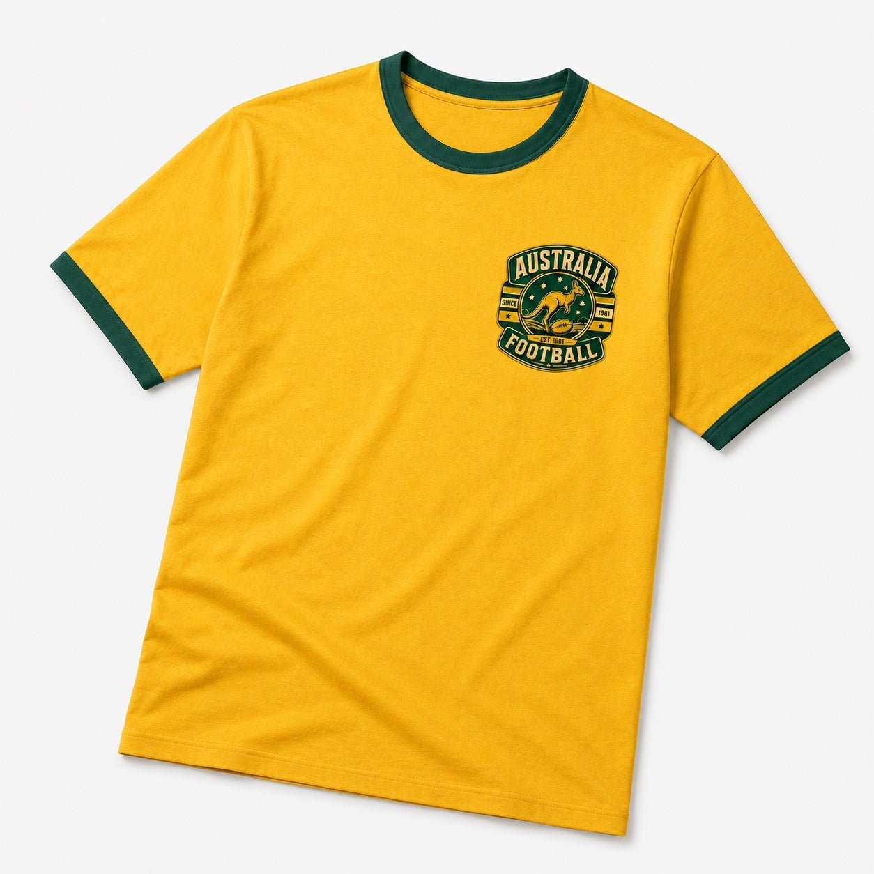 Australia Country Ringer T-Shirt – Unisex Retro Contrast Trim Tee
