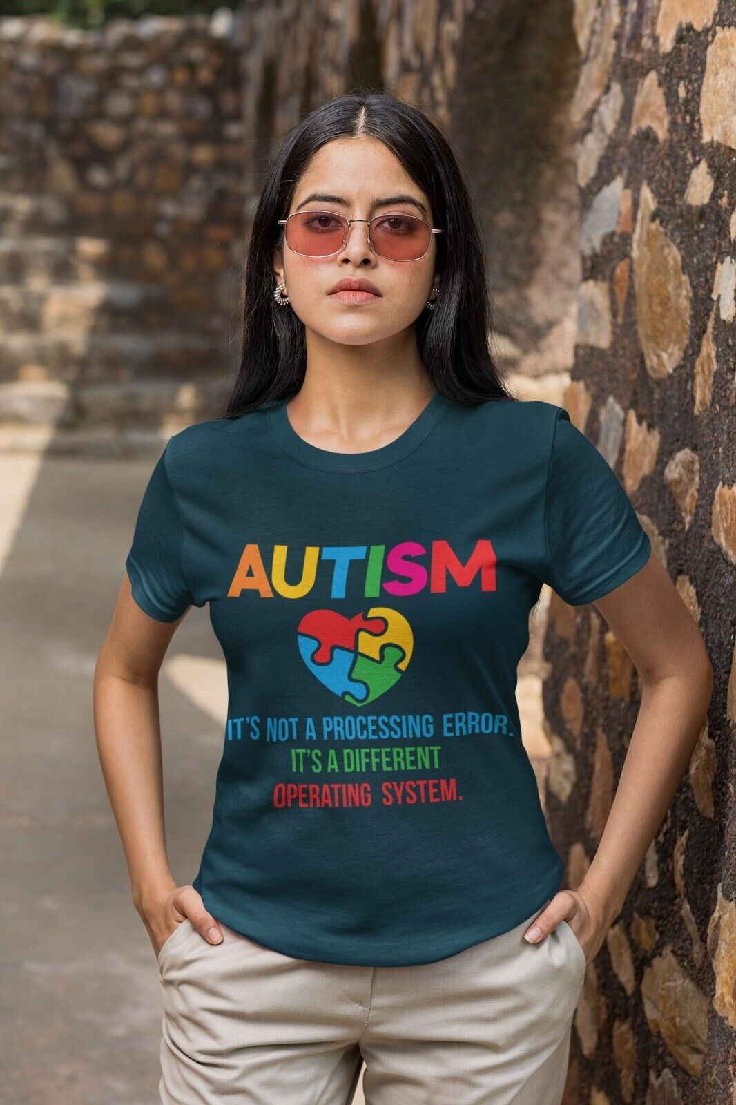 Autism It's Not A Processing Error But A Different Operating System T-Shirt Gift T-Shirt