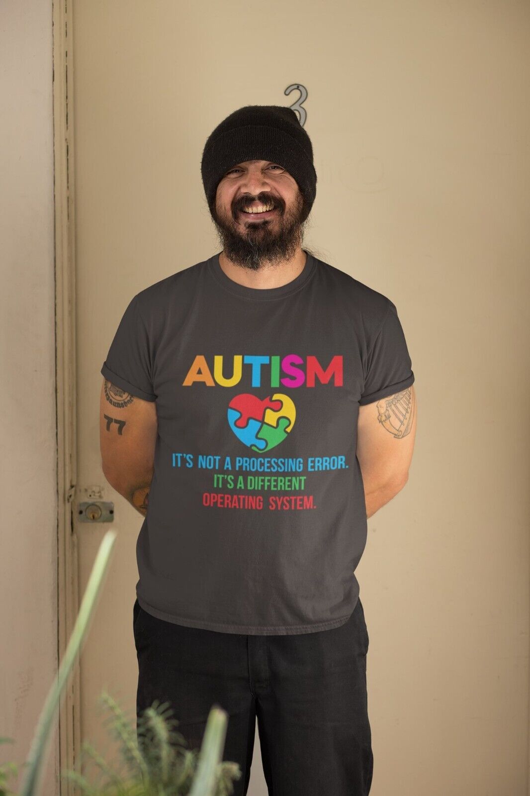 Autism It's Not A Processing Error But A Different Operating System T-Shirt Gift T-Shirt
