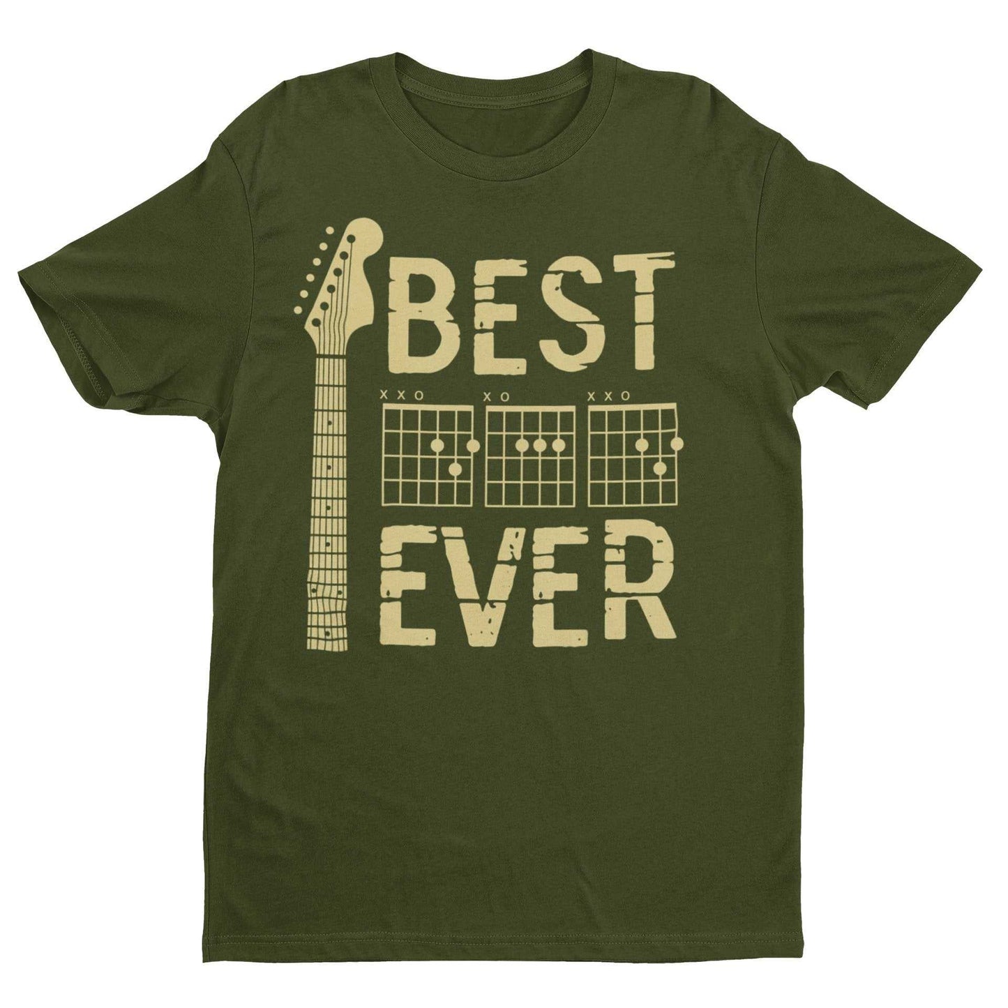 Best Dad Ever DAD in Chords Tab Guitar T-Shirt Fathers Day Gift Guitarist T-Shirt