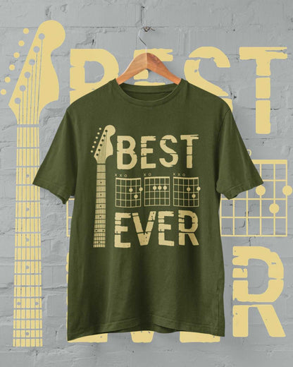 Best Dad Ever DAD in Chords Tab Guitar T-Shirt Fathers Day Gift Guitarist T-Shirt
