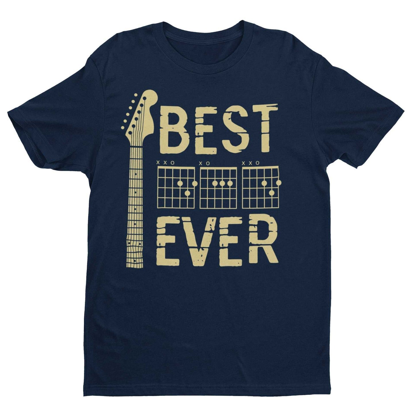 Best Dad Ever DAD in Chords Tab Guitar T-Shirt Fathers Day Gift Guitarist T-Shirt