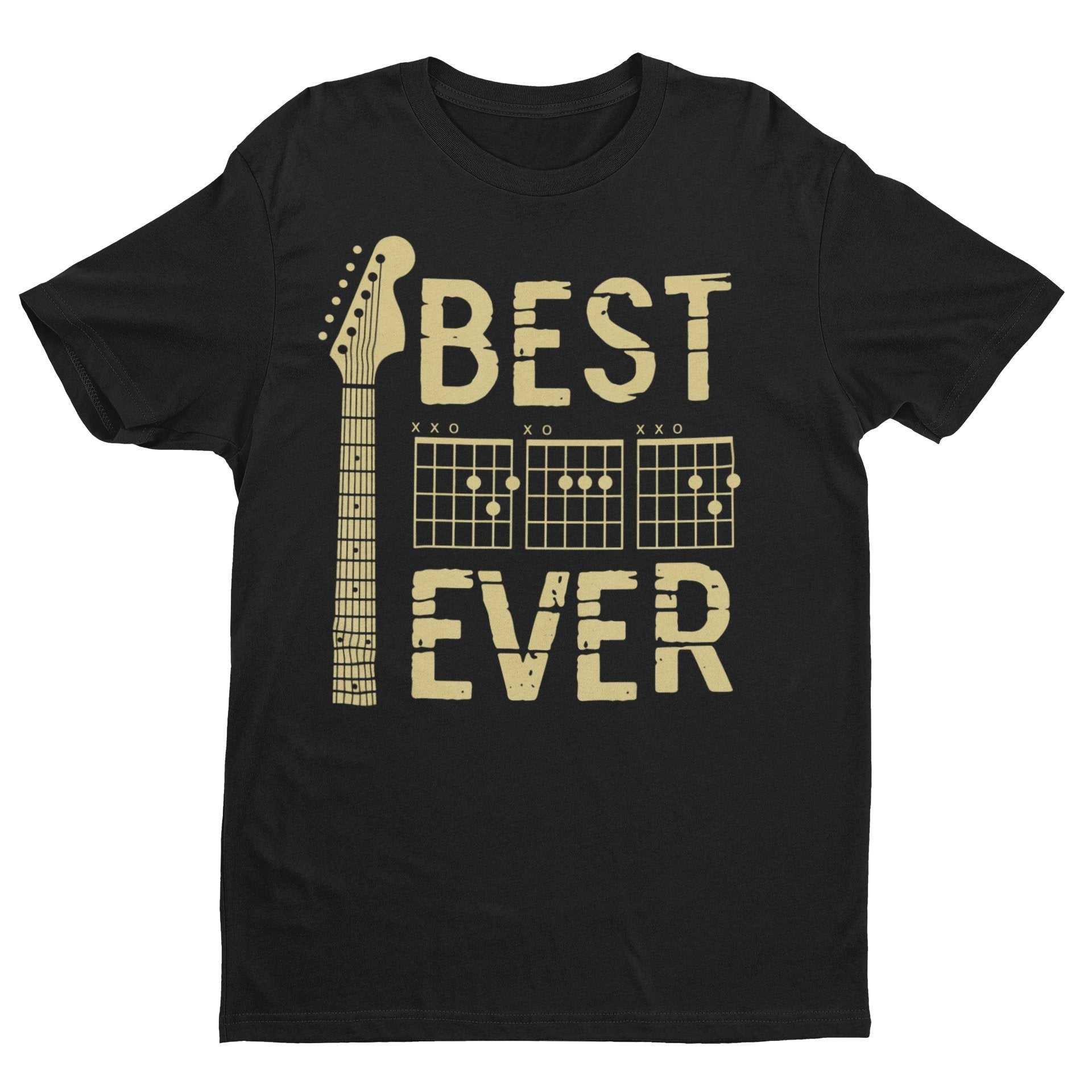 Best Dad Ever DAD in Chords Tab Guitar T-Shirt Fathers Day Gift Guitarist T-Shirt
