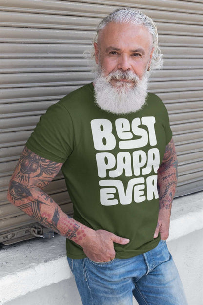 Best Papa Ever T-Shirt - Father's Day Gift Present - Cool Dad Graphic T-Shirt T-Shirt