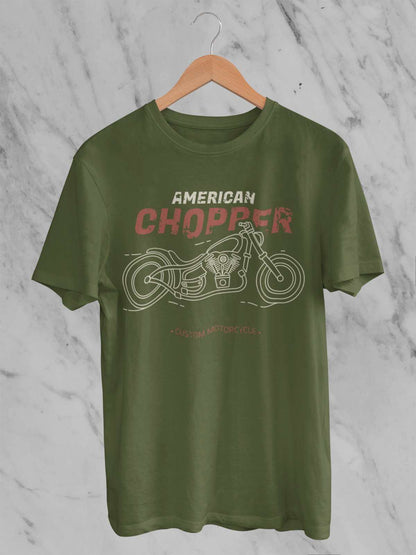 Biker T-Shirt American Chopper Custom Motorcycle Classic Vintage Motorbike Gift T-Shirt