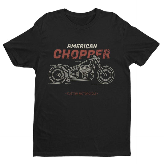 Biker T-Shirt American Chopper Custom Motorcycle Classic Vintage Motorbike Gift T-Shirt
