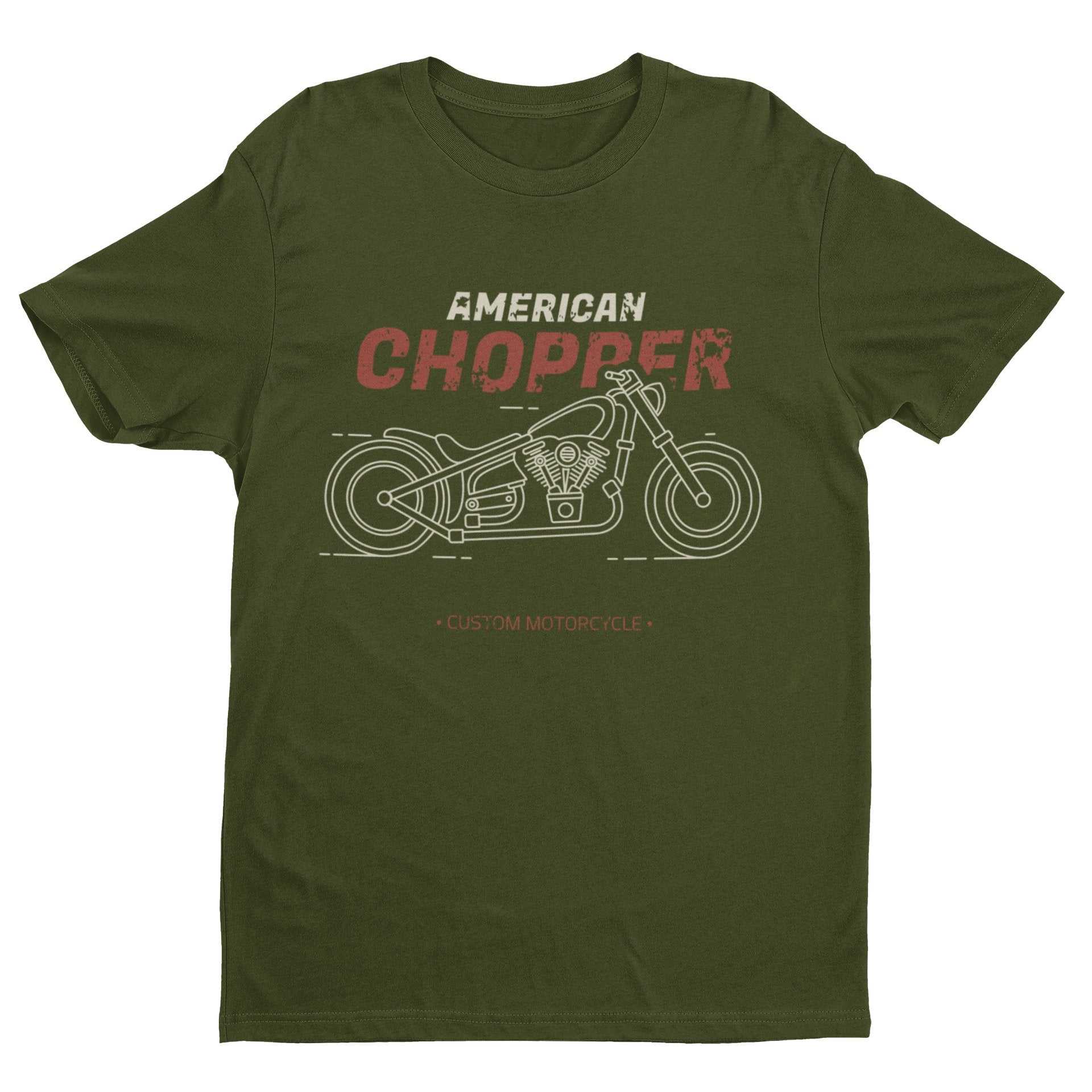 Biker T-Shirt American Chopper Custom Motorcycle Classic Vintage Motorbike Gift T-Shirt