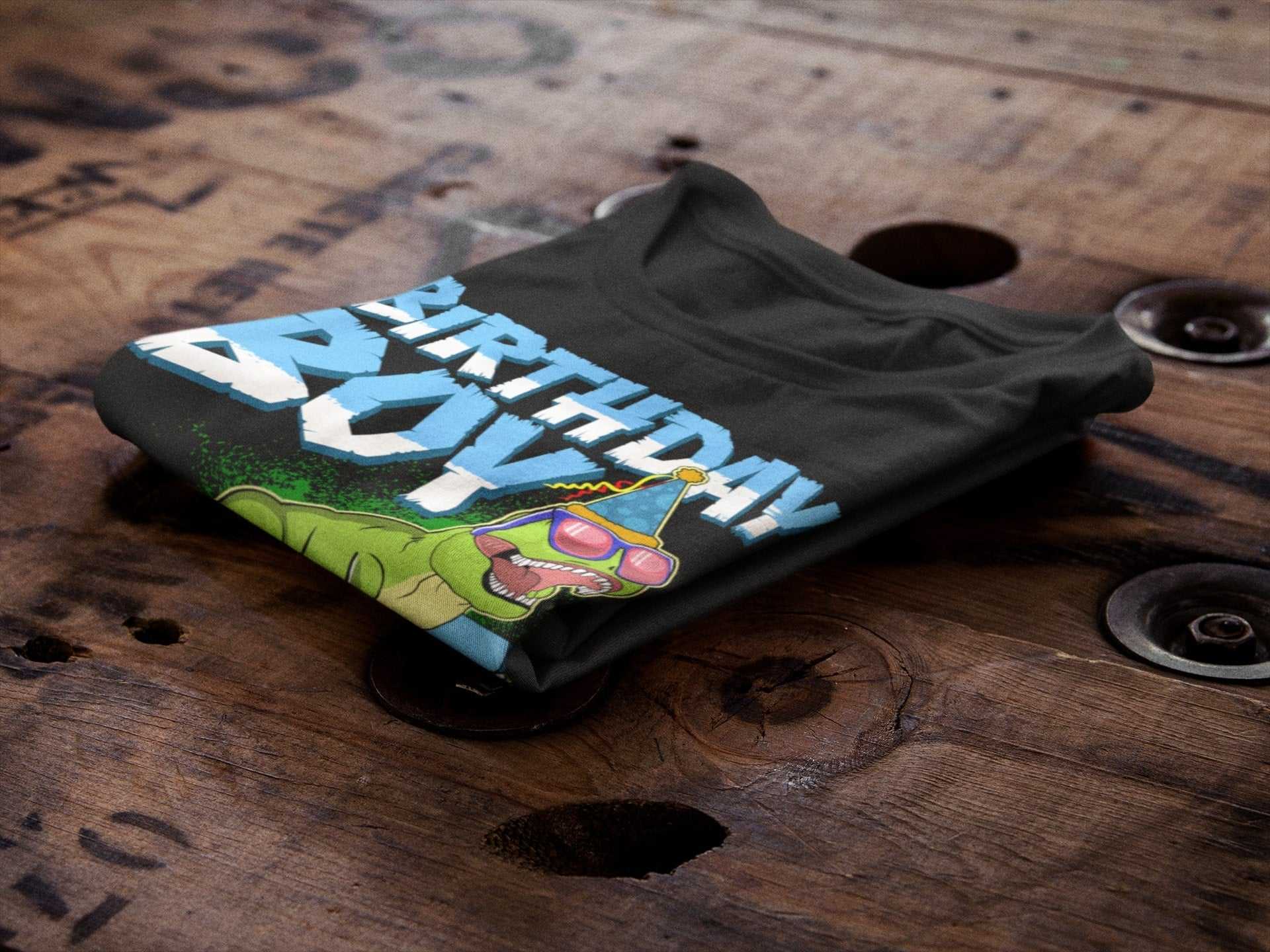 Boys 4th Birthday Dinosaur T-Shirt Birthday Boy T-Shirt Gift
