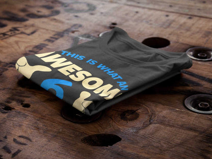 Boys 6th Birthday T-Shirt This Is What An Awesome 6 Year Old looks Like Gift