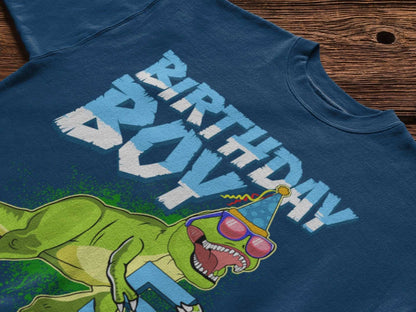 Boys Cute 5th Birthday Dinosaur T-Shirt Dino Fan Novelty T-Shirt Gift