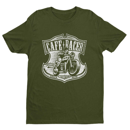 Cafe Racer Biker T-Shirt Speed Addict Motorcycle 69 Classic Bike Skull Gift T-Shirt