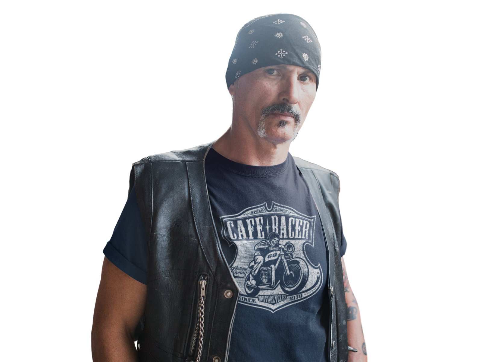 Cafe Racer Biker T-Shirt Speed Addict Motorcycle 69 Classic Bike Skull Gift T-Shirt