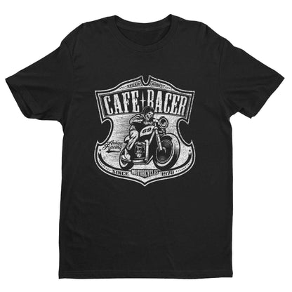 Cafe Racer Biker T-Shirt Speed Addict Motorcycle 69 Classic Bike Skull Gift T-Shirt