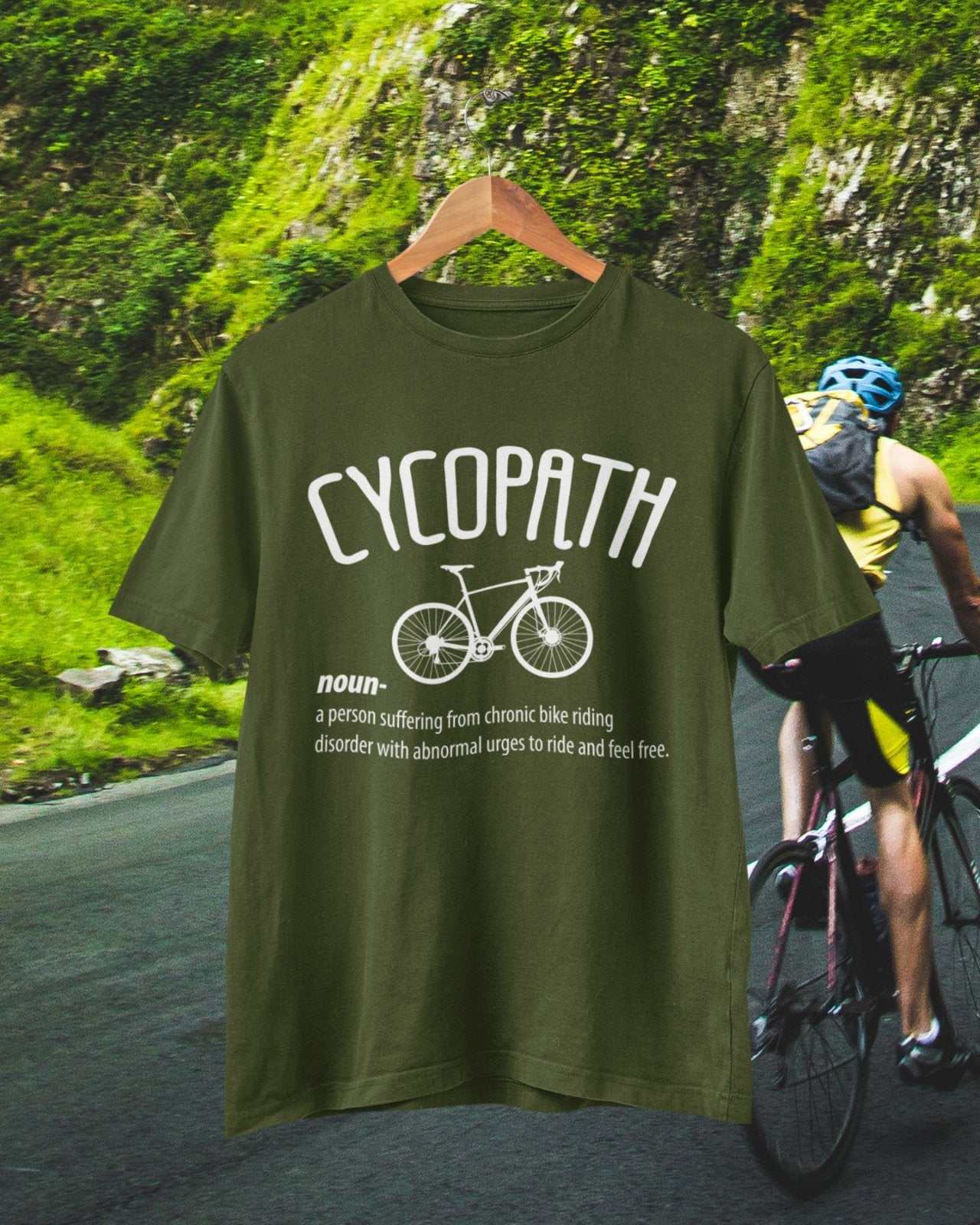 CYCOPATH Funny Cycling T-Shirt Cycle Path Parody Gift For Cyclists Novelty T-Shirt