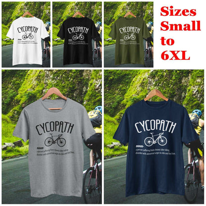 CYCOPATH Funny Cycling T-Shirt Cycle Path Parody Gift For Cyclists Novelty T-Shirt