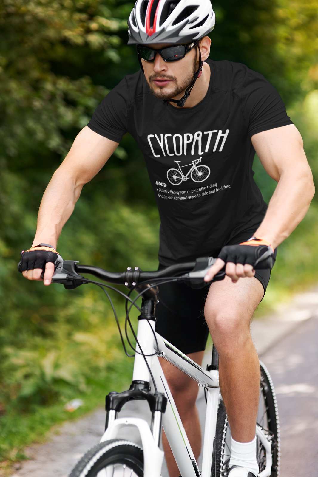 CYCOPATH Funny Cycling T-Shirt Cycle Path Parody Gift For Cyclists Novelty T-Shirt