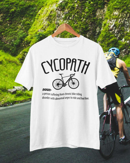 CYCOPATH Funny Cycling T-Shirt Cycle Path Parody Gift For Cyclists Novelty T-Shirt