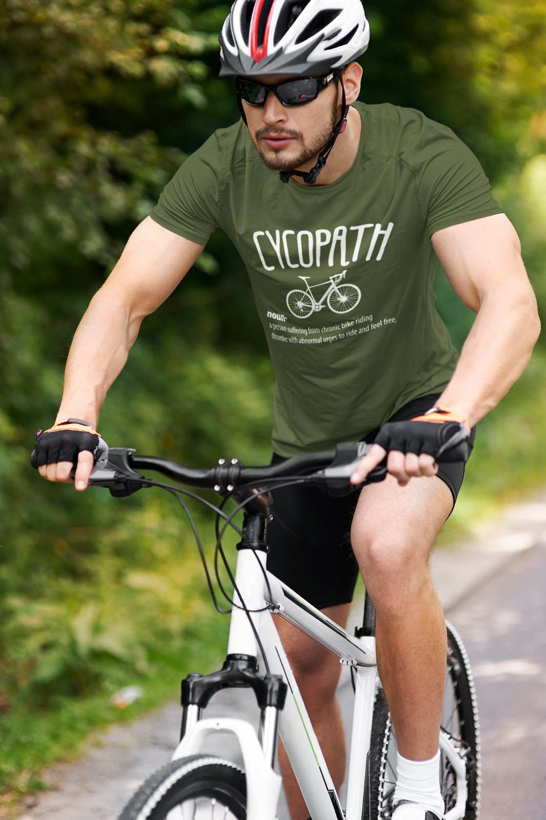 CYCOPATH Funny Cycling T-Shirt Cycle Path Parody Gift For Cyclists Novelty T-Shirt