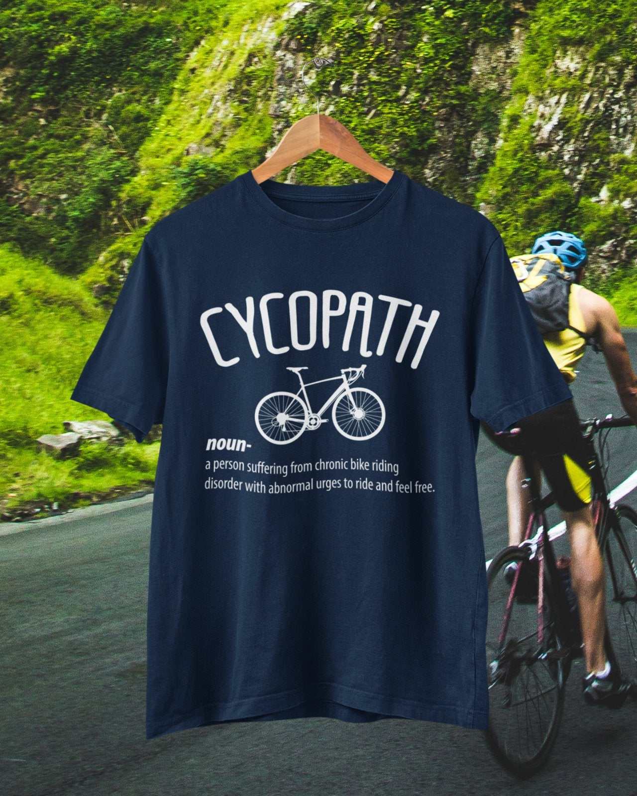 CYCOPATH Funny Cycling T-Shirt Cycle Path Parody Gift For Cyclists Novelty T-Shirt