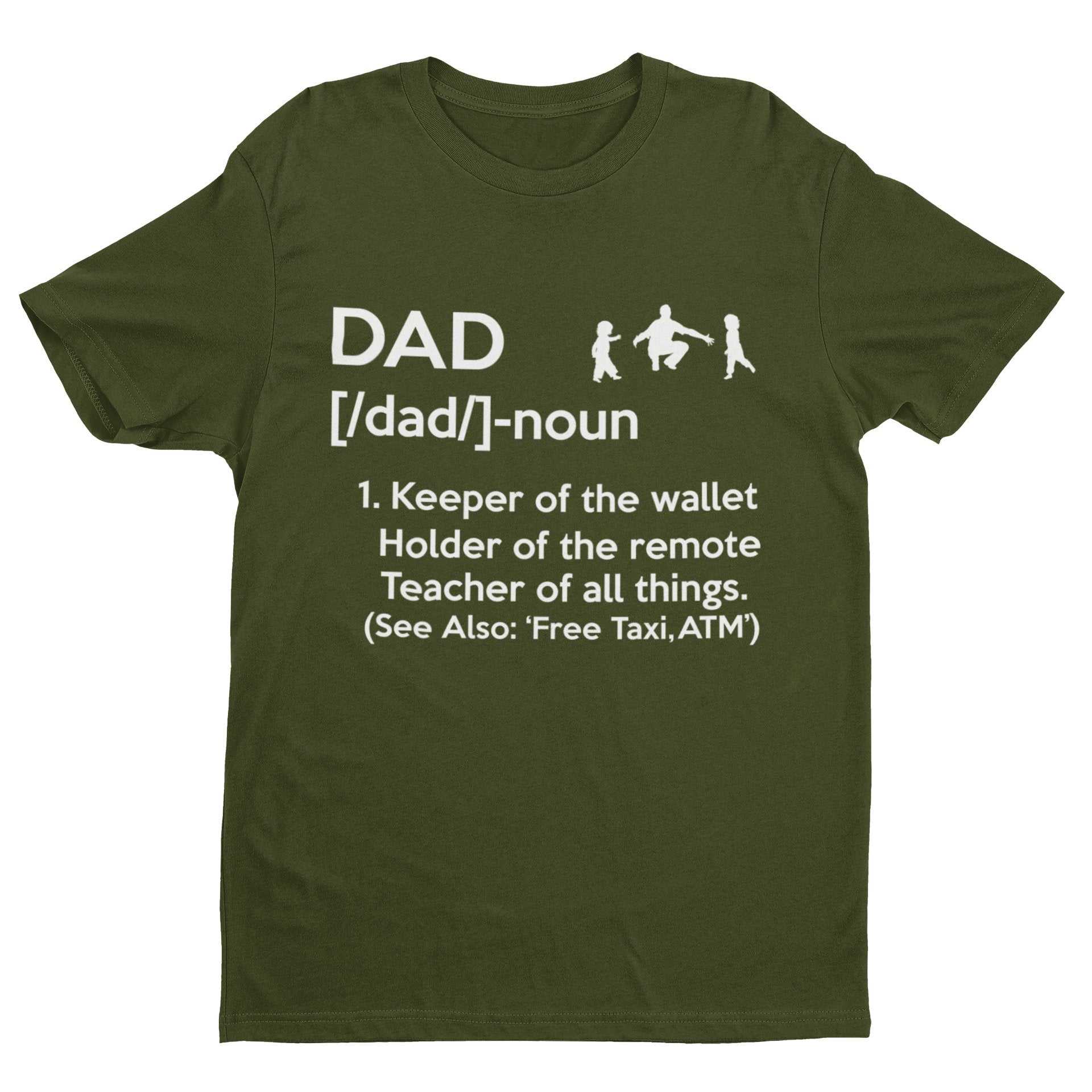 DAD T-Shirt Dad Dictionary Definition Top Holder Of Remote Keeper Of Wallet Gift T-Shirt