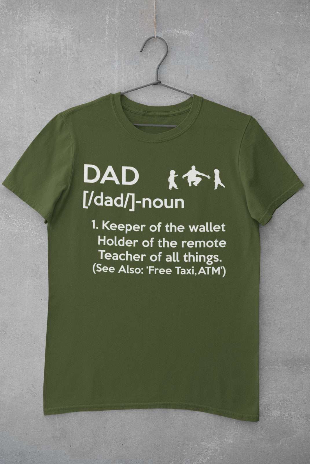 DAD T-Shirt Dad Dictionary Definition Top Holder Of Remote Keeper Of Wallet Gift T-Shirt