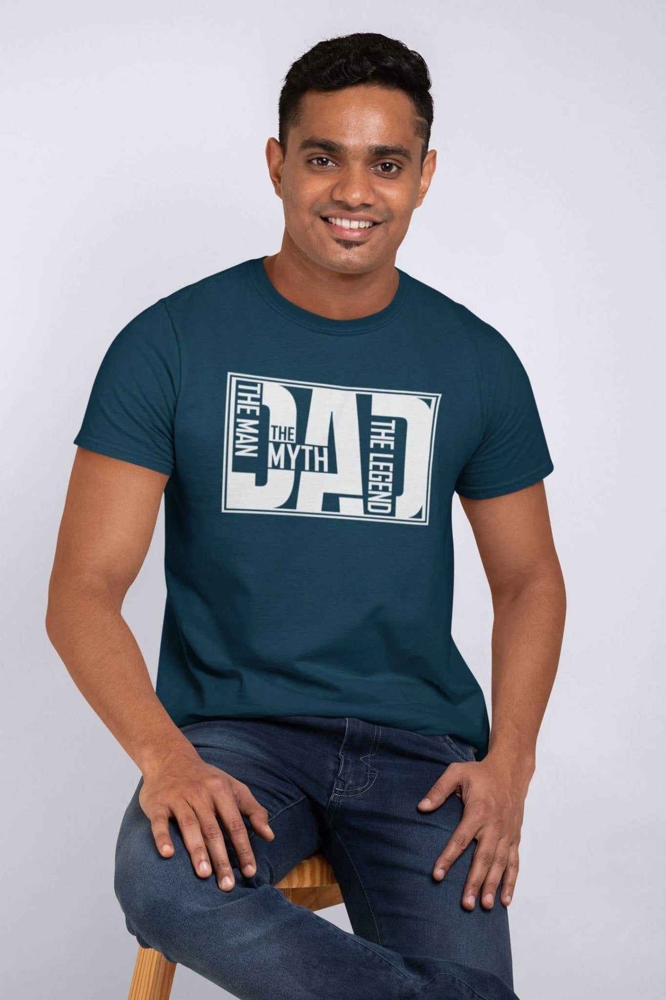 Dad The Man The Myth The Legend Funny T-Shirt Gift Fathers Day XMas New Dad T-Shirt