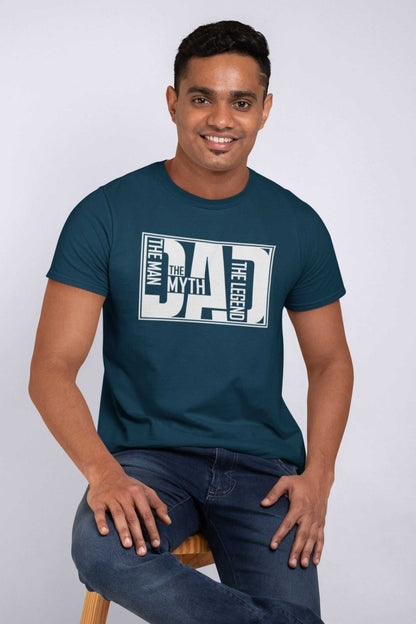 Dad The Man The Myth The Legend Funny T-Shirt Gift Fathers Day XMas New Dad T-Shirt