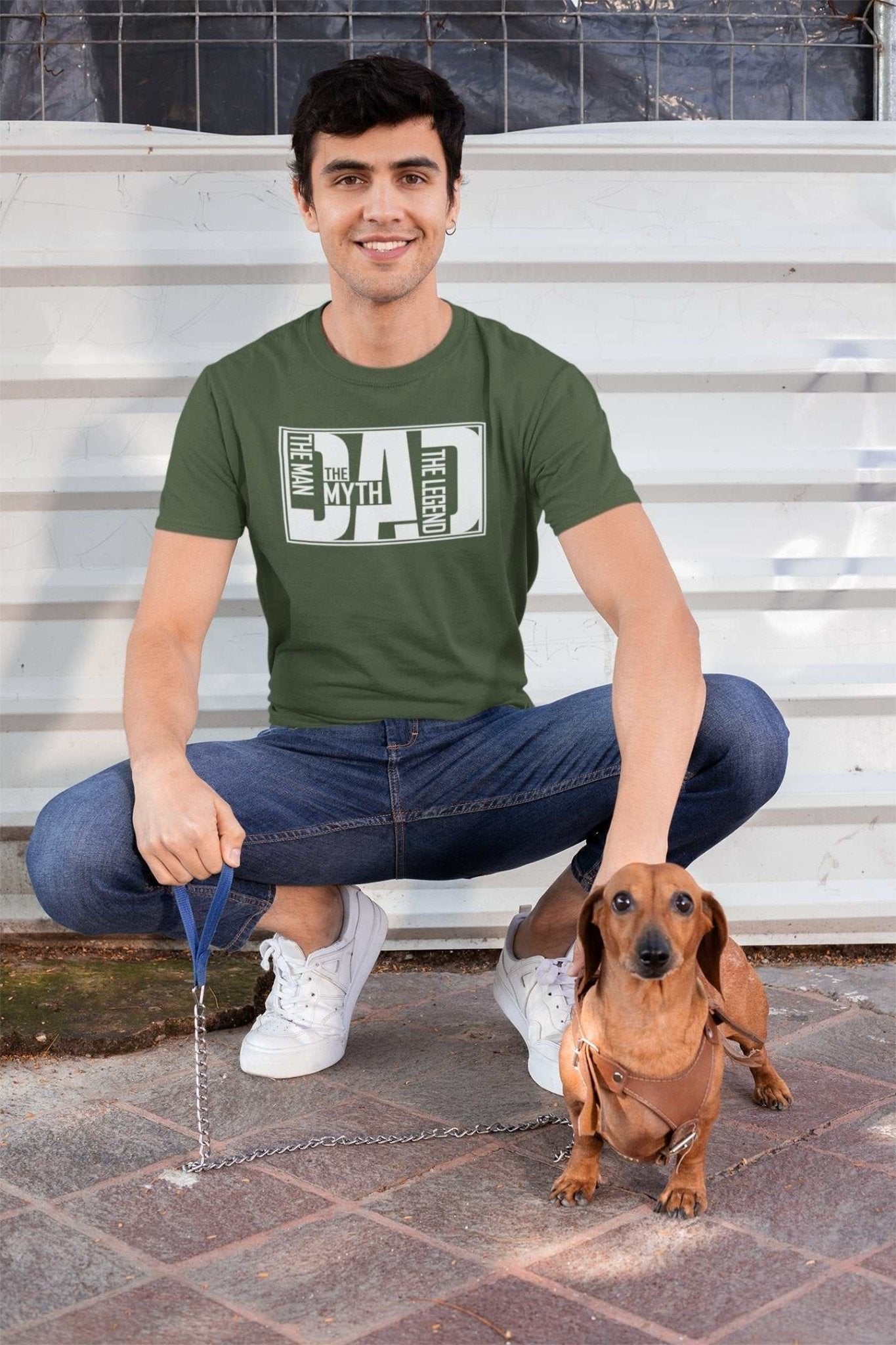 Dad The Man The Myth The Legend Funny T-Shirt Gift Fathers Day XMas New Dad T-Shirt