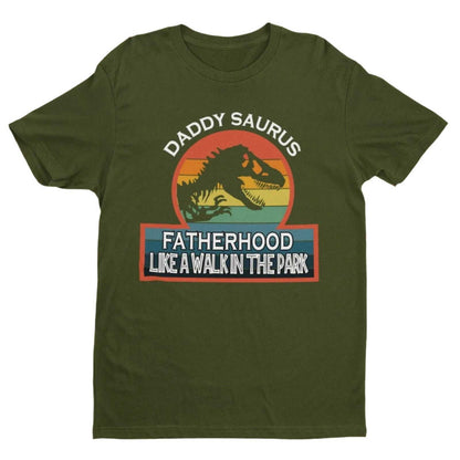 Daddy Saurus T-Shirt - Funny Dinosaur T-Shirt for Dads Father’s Day Gift T-Shirt