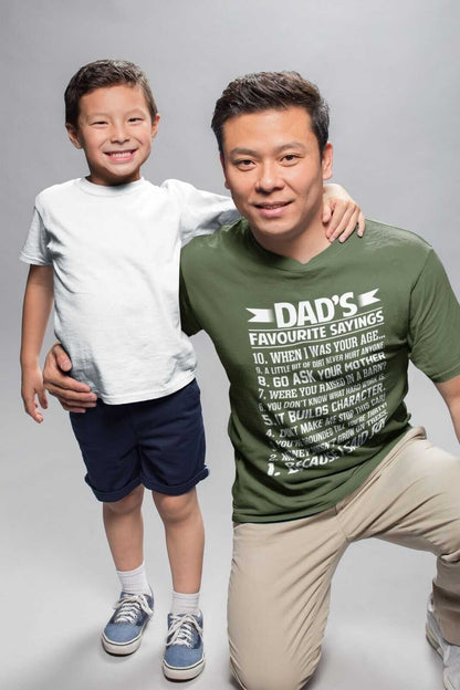 Dad's Favourite Sayings T-Shirt - Humorous Father's Day Gift T-Shirt