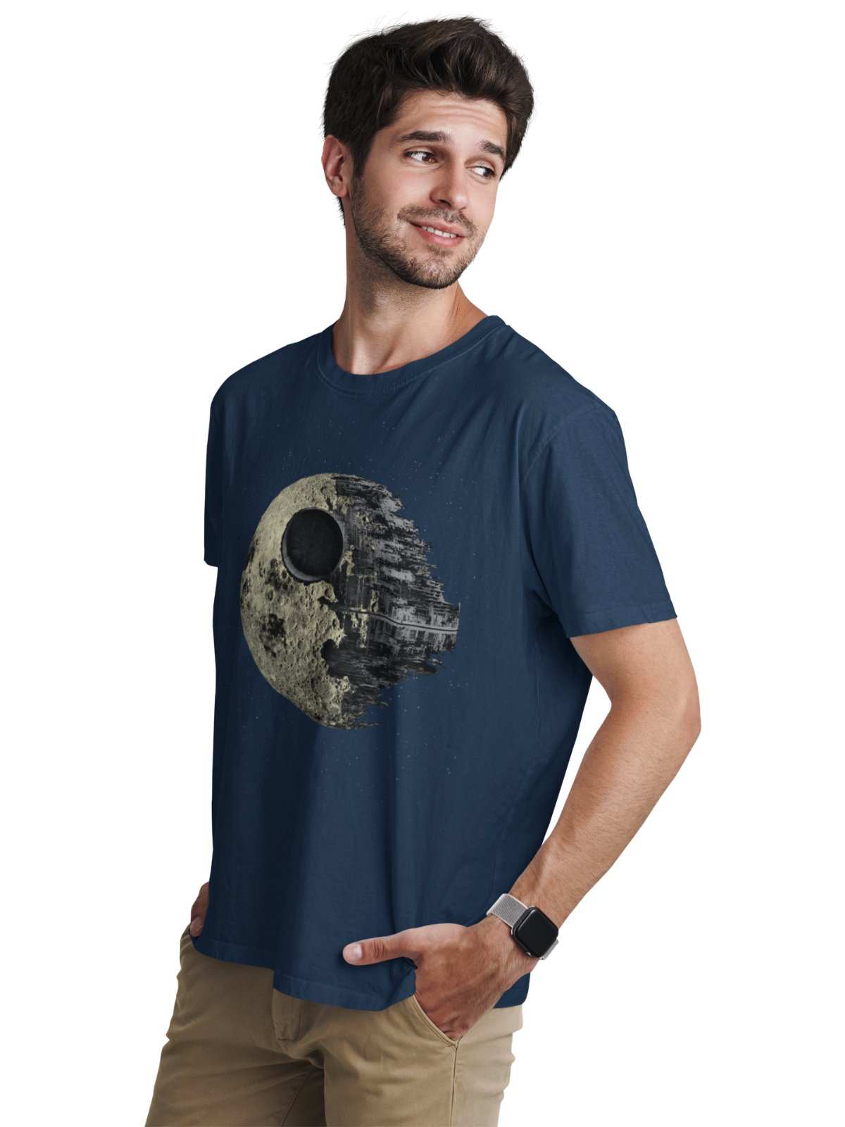 Dark Side Of The Moon T-Shirt Darkside Star Death Parody Sci Fi Wars Star Retro T-Shirt
