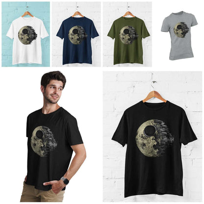 Dark Side Of The Moon T-Shirt Darkside Star Death Parody Sci Fi Wars Star Retro T-Shirt