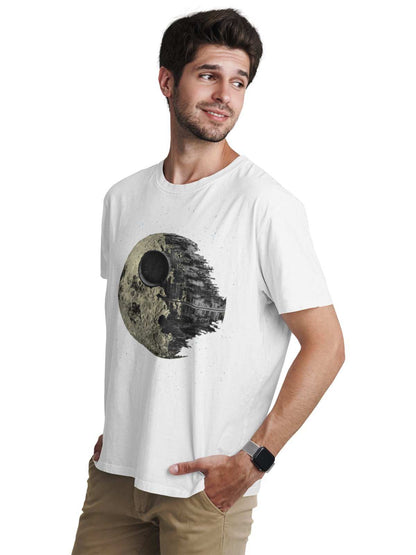 Dark Side Of The Moon T-Shirt Darkside Star Death Parody Sci Fi Wars Star Retro T-Shirt