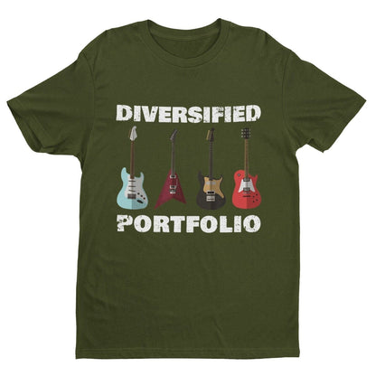 DIVERSIFIED PORTFOLIO Funny Guitar T-Shirt Guitarist Gift Guitars Musician T-Shirt