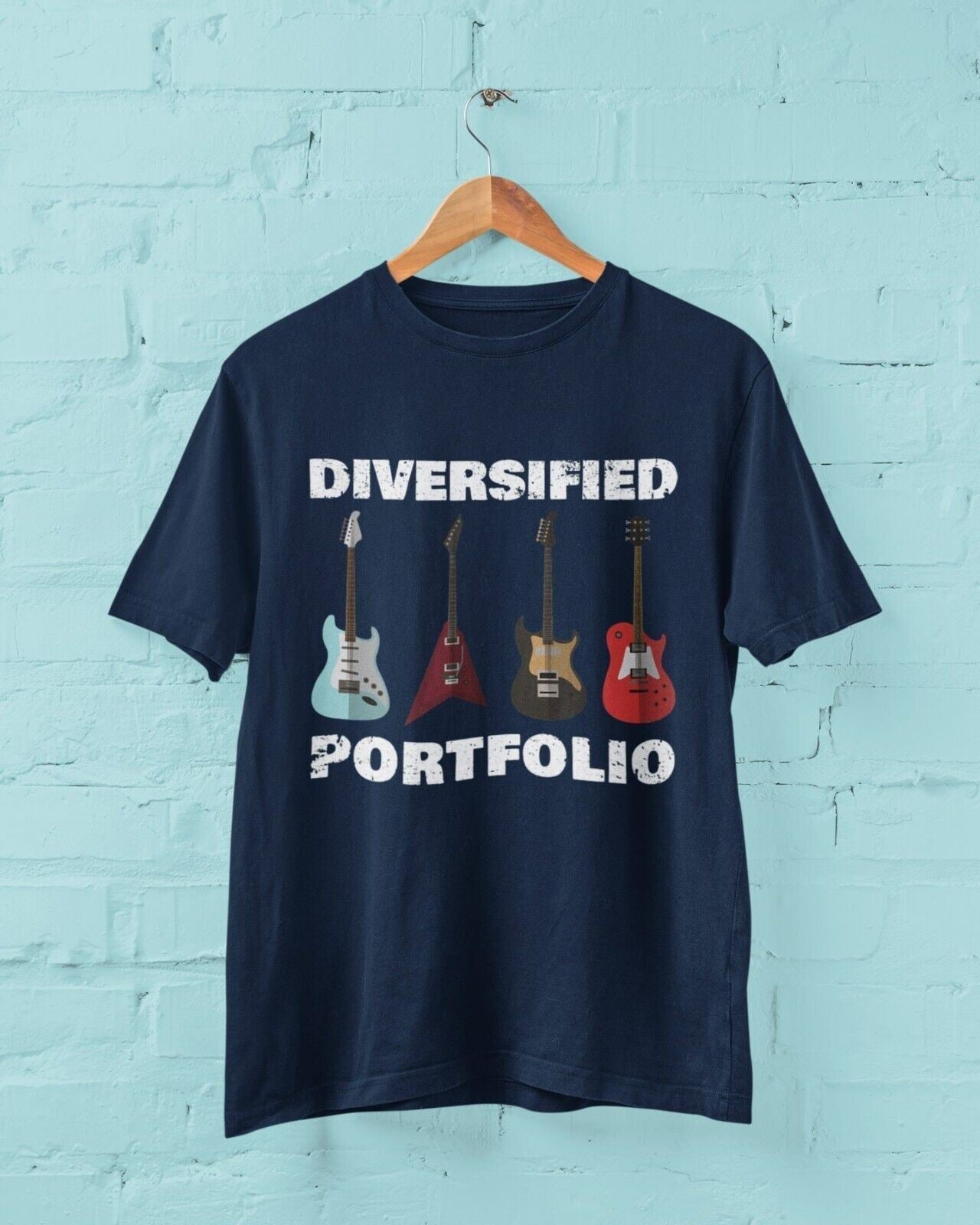 DIVERSIFIED PORTFOLIO Funny Guitar T-Shirt Guitarist Gift Guitars Musician T-Shirt