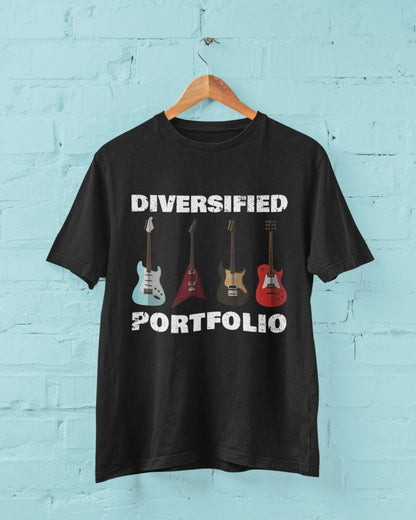 DIVERSIFIED PORTFOLIO Funny Guitar T-Shirt Guitarist Gift Guitars Musician T-Shirt