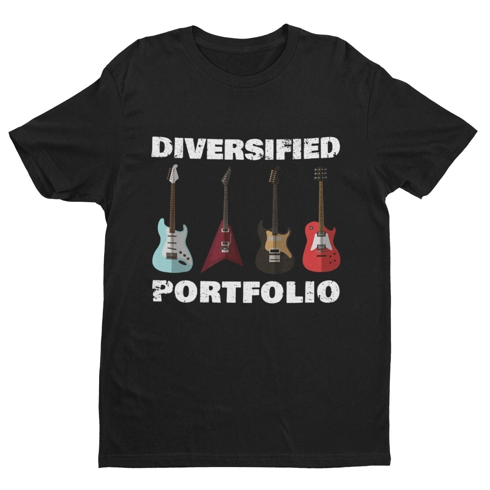 DIVERSIFIED PORTFOLIO Funny Guitar T-Shirt Guitarist Gift Guitars Musician T-Shirt