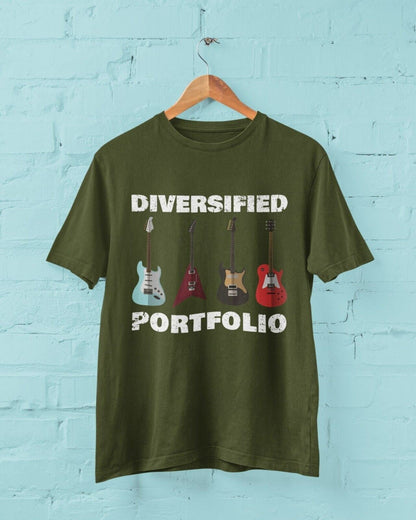 DIVERSIFIED PORTFOLIO Funny Guitar T-Shirt Guitarist Gift Guitars Musician T-Shirt