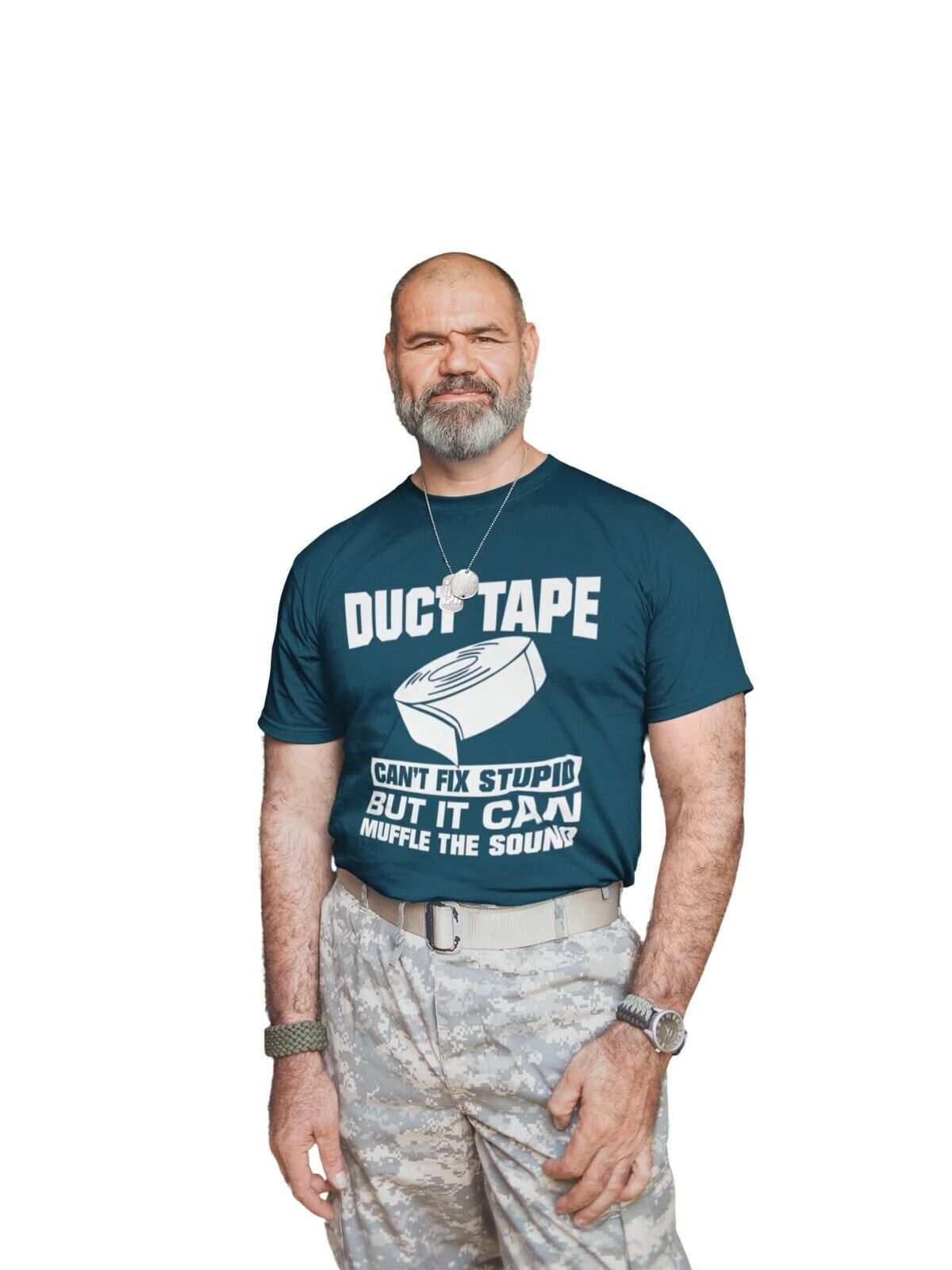 Galaxy Tees adult T-shirt size guide for Duct Tape Can't Fix Stupid T-Shirt