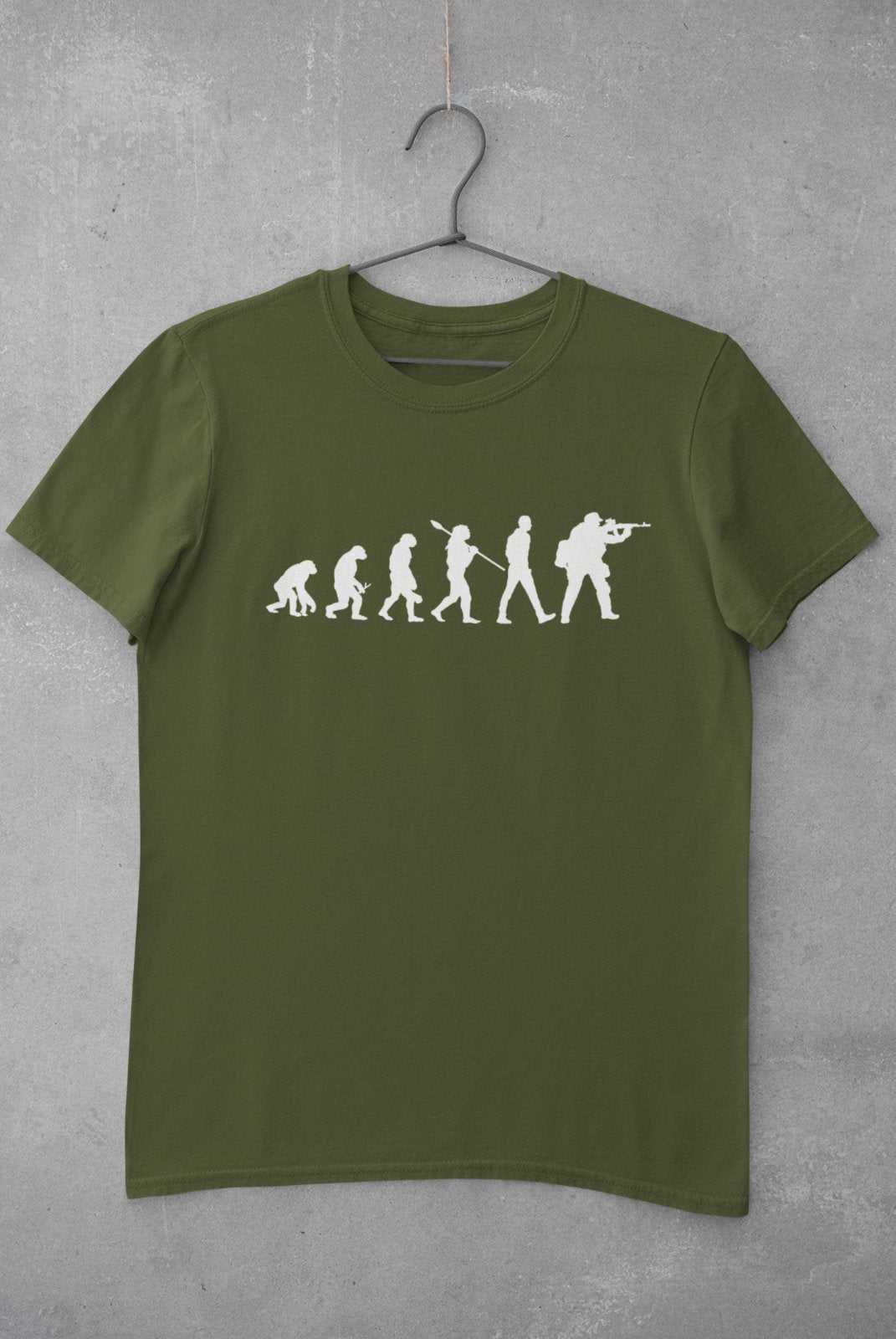 EVOLUTION OF AIRSOFT Funny Darwin Ape To Man Pew Pew Beebs Take Your Hits Gift T-Shirt