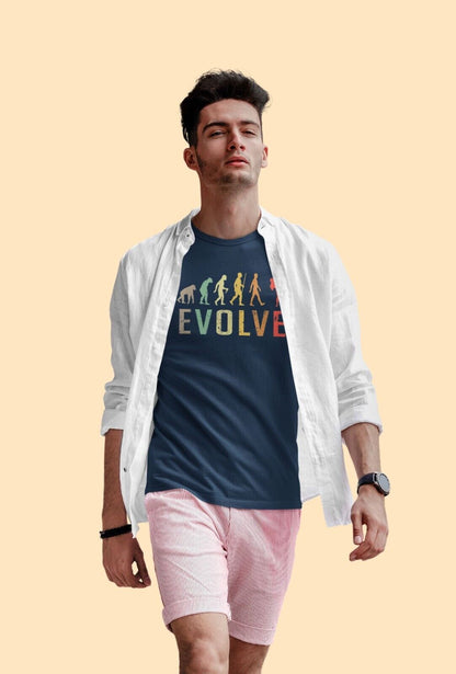 EVOLUTION OF KICKBOXING Funny T-Shirt Ape To MUAY THAI Combat Sport Fitness T-Shirt