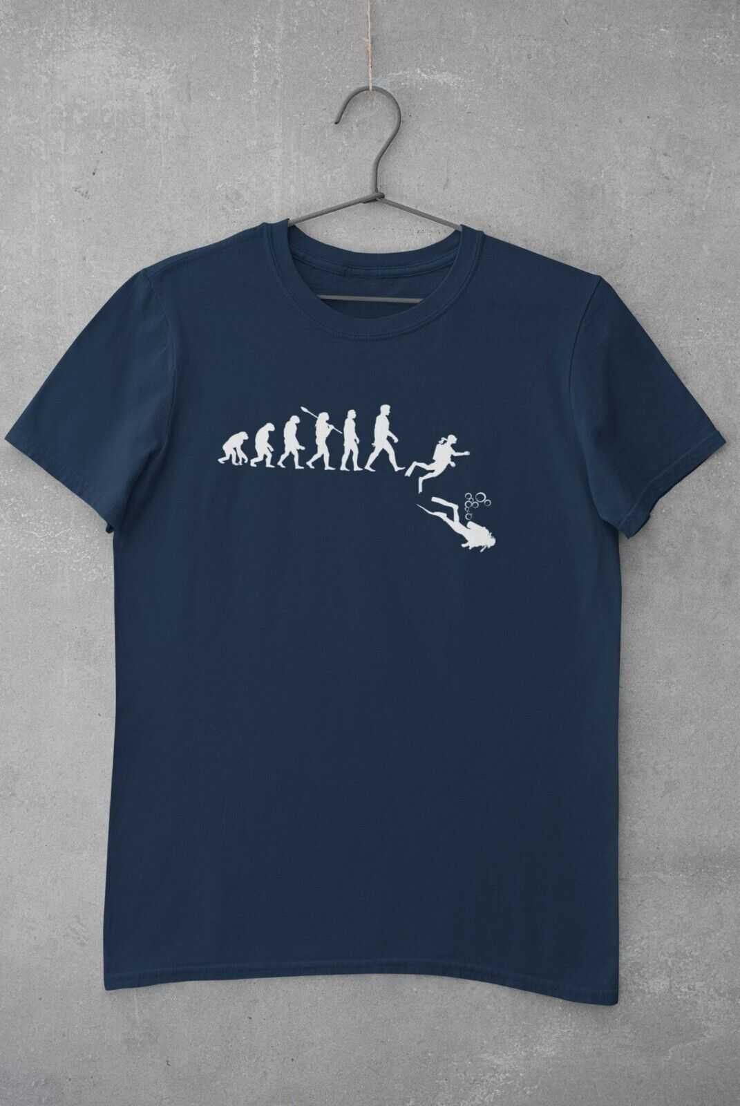 EVOLUTION OF SCUBA DIVING T-Shirt Gift For Diver Darwin Ape To Man Evo Design T-Shirt