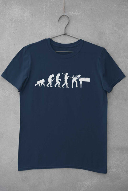 EVOLUTION OF SNOOKER T-Shirt Gift Pool Darwin Ape To Man Evo Design Funny T-Shirt