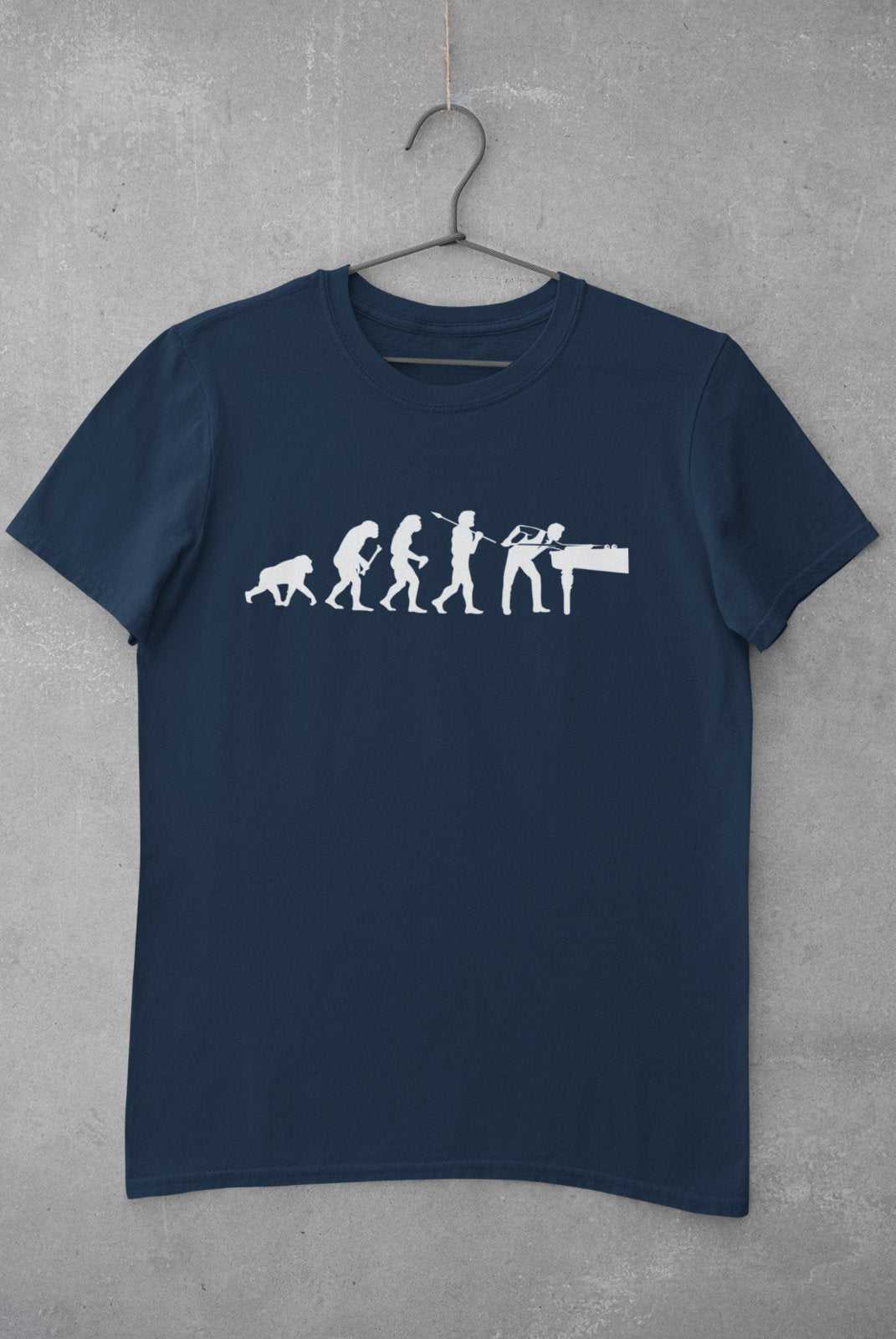 EVOLUTION OF SNOOKER T-Shirt Gift Pool Darwin Ape To Man Evo Design Funny T-Shirt