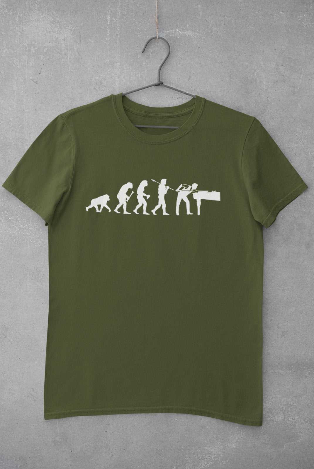 EVOLUTION OF SNOOKER T-Shirt Gift Pool Darwin Ape To Man Evo Design Funny T-Shirt